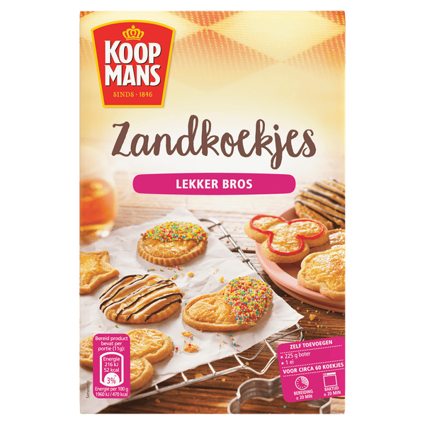 Koopmans Zandkoekjes bakmix