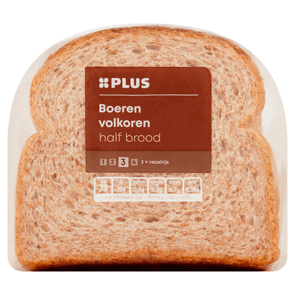 Farmer's whole wheat half loaf