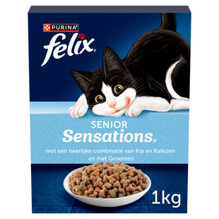 Felix Sensations Senior kattenvoer kip