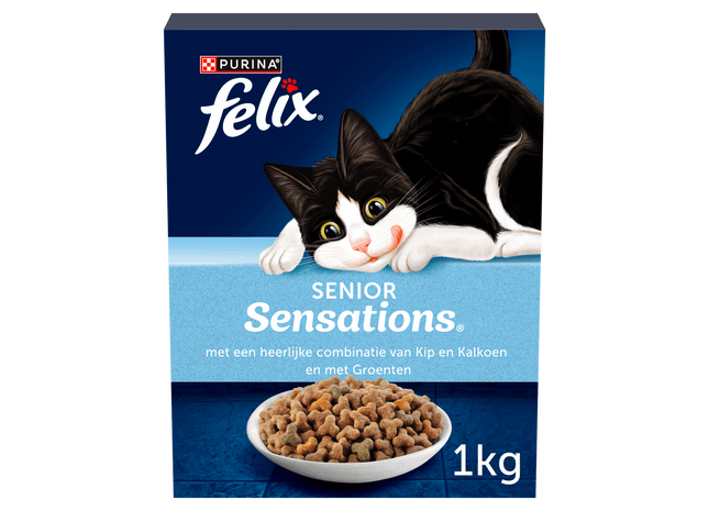 Felix Sensations Senior kattenvoer kip