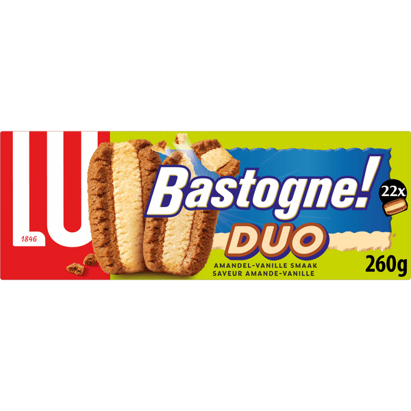 Lu Bastogne Duo Cookies Almond & Vanilla