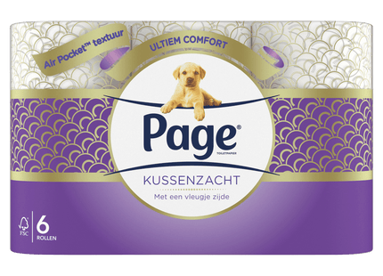 Page Kussenzacht toiletpapier