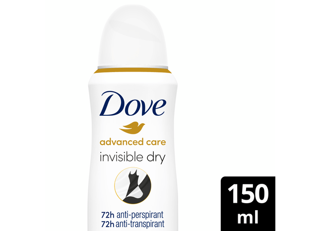 Dove Deodorant spray invisible dry