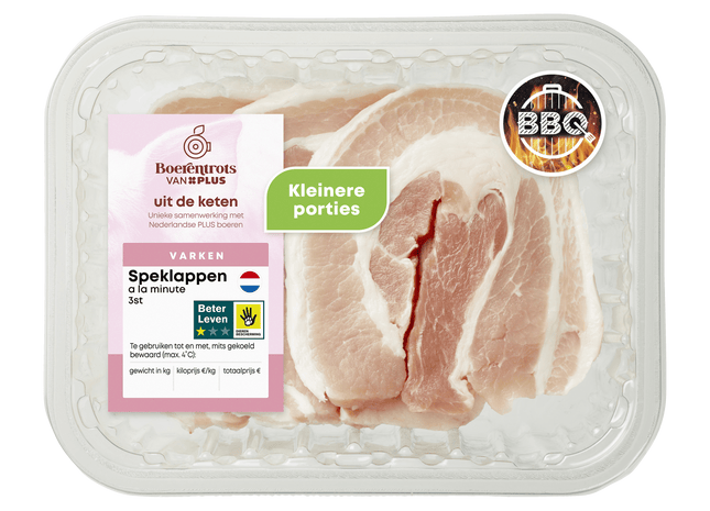 Boerentrots Speklappen dungesneden 3st