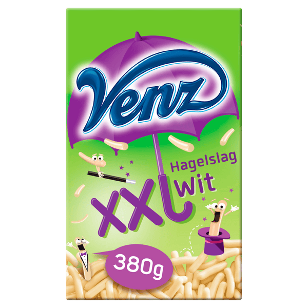 Venz Chocoladehagel XXL wit