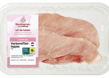 Boerentrots Pork fillet steaks, 2 pieces