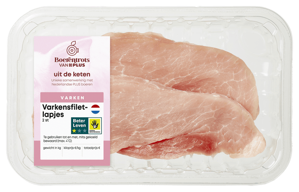 Boerentrots Varkensfiletlapjes 2 stuks