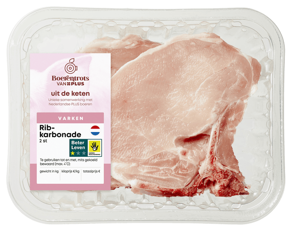 Boerentrots Ribkarbonade 2 stuks