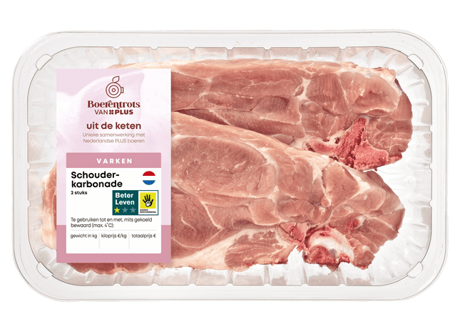 Boerentrots Schouderkarbonade 2 stuks  Dutchshopper