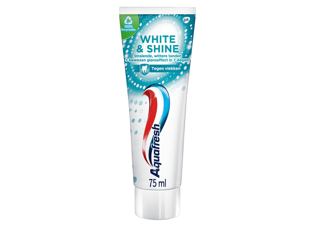 Aquafresh Tandpasta white en shine