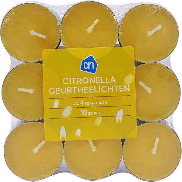 Citronella geurtheelichten 4 uur