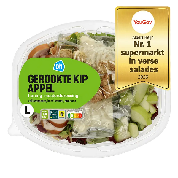 Mahlzeitsalat geräuchertes Hähnchen Apfel