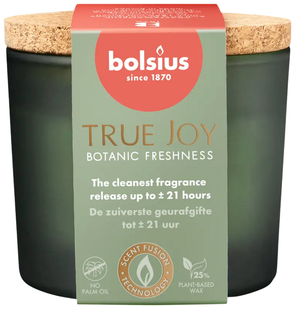 Bolsius True joy geurglas kurk botanic freshness