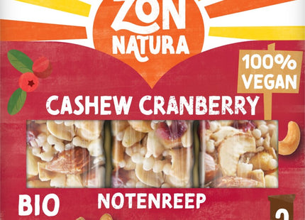 Zonnatura Cashew & cranberry notenreep