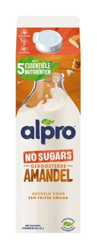Alpro Amandeldrink zonder suikers gekoeld
