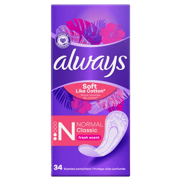 Always Dailies soft like cotton panty liners