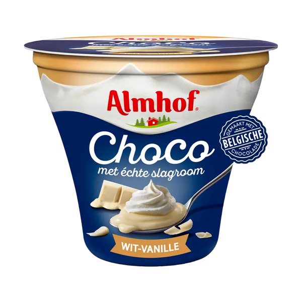 Almhof Choco mit echter Schlagsahne Weiß-Vanille