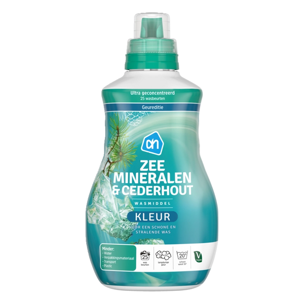 Laundry detergent color sea minerals & cedarwood