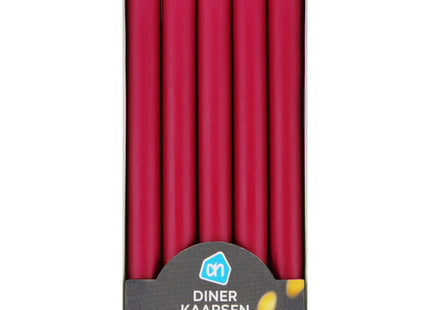 Dinerkaarsen rood 8 uur