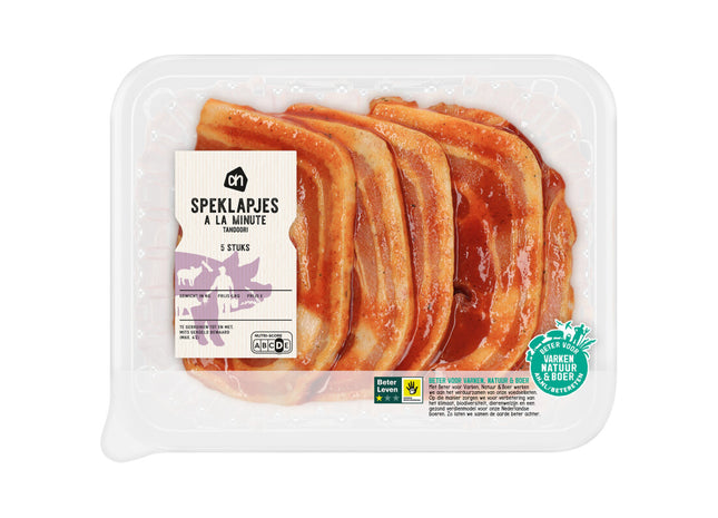 Speklapjes à la minute tandoori