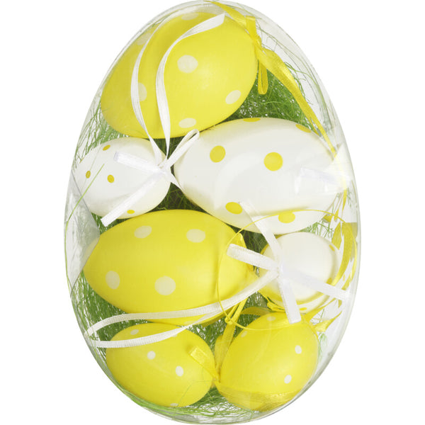 Set hangers eieren geel