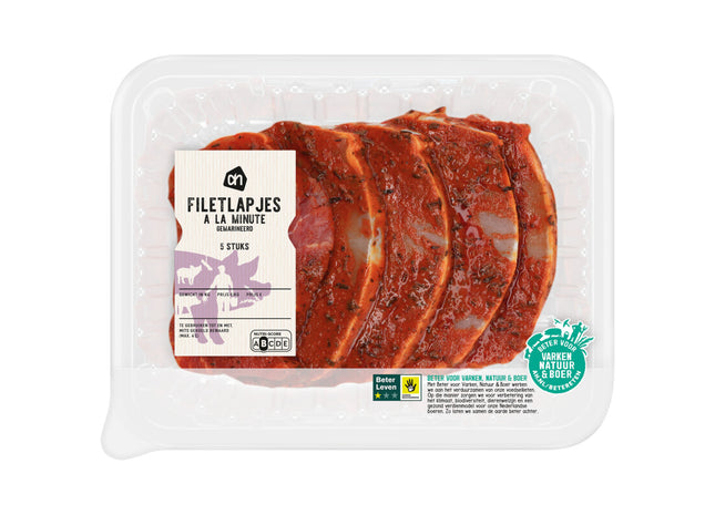 Filetlapjes à la minute gemarineerd