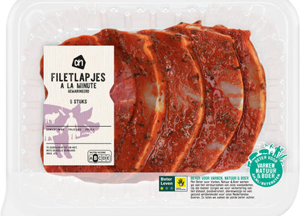 Filetlapjes à la minute gemarineerd