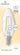 Majestätische LED-Fadenlampe Kerze klar E14 25W