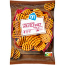 Knapperige wafelfriet pittig gekruid