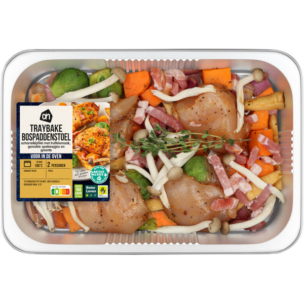 Traybake kip bospaddenstoel truffel