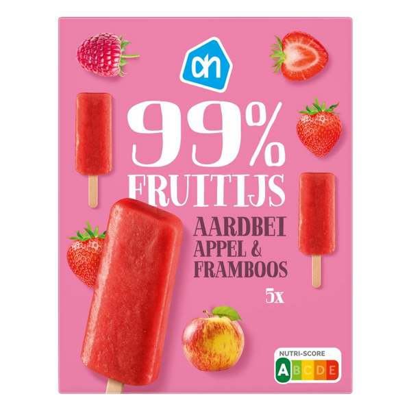 99 % Fruchteis Erdbeere, Apfel & Himbeere