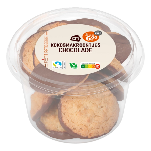 Kokosmakroontjes pure chocolade