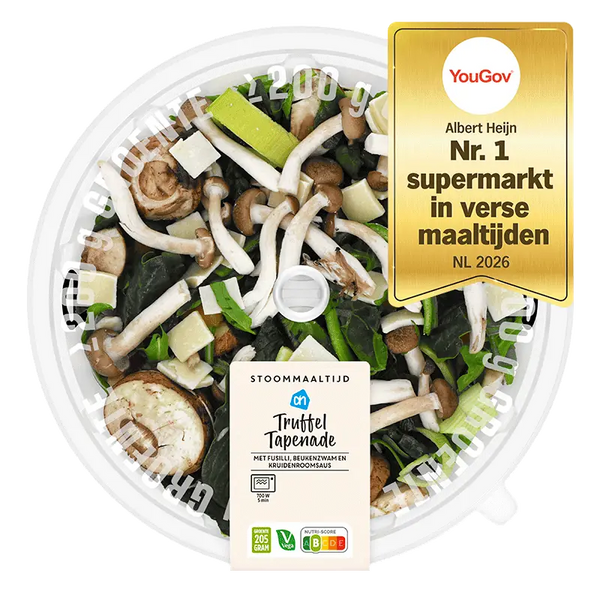 Steamed meal truffle tapenade