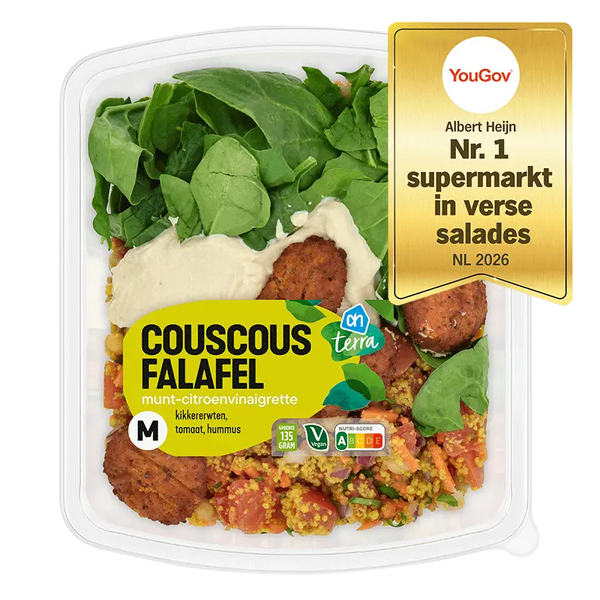 Lunch salad couscous falafel
