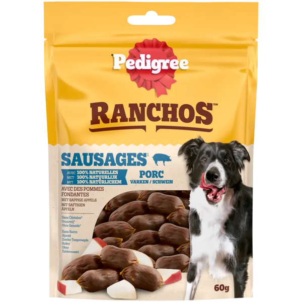 Pedigree Ranchos pork sausages with apple