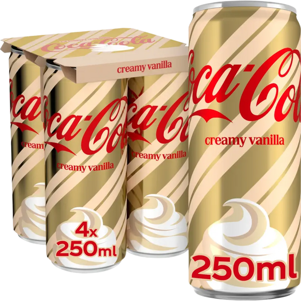 Coca-Cola Holiday creamy vanilla 4-pack