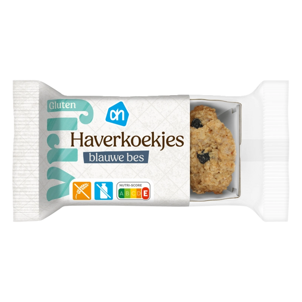 Glutenvrij Haverkoekjes bosbes