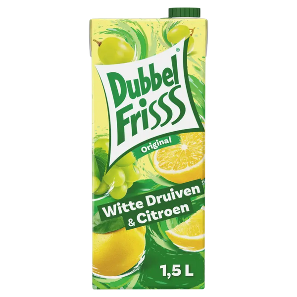 DubbelFrisss Witte druiven & citroen