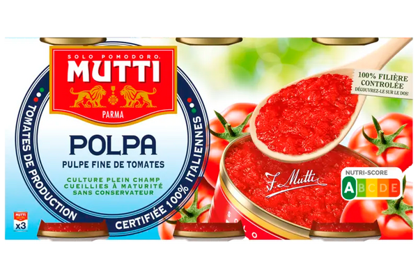 Mutti Polpa fijne tomatenpulp 3-pack
