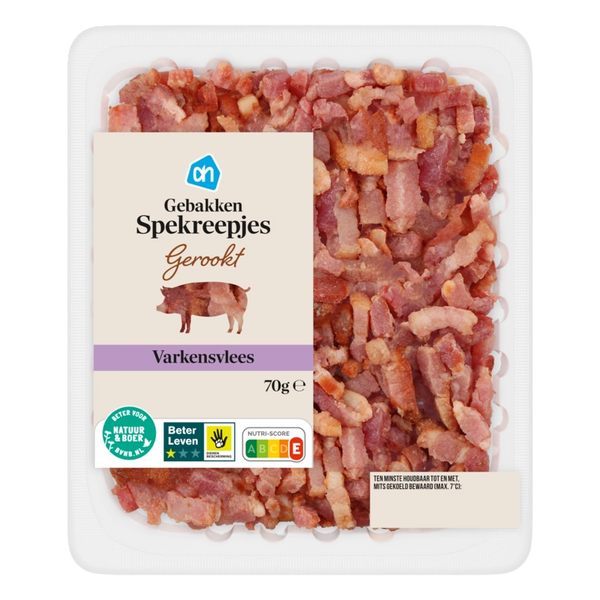 Crispy fried bacon strips