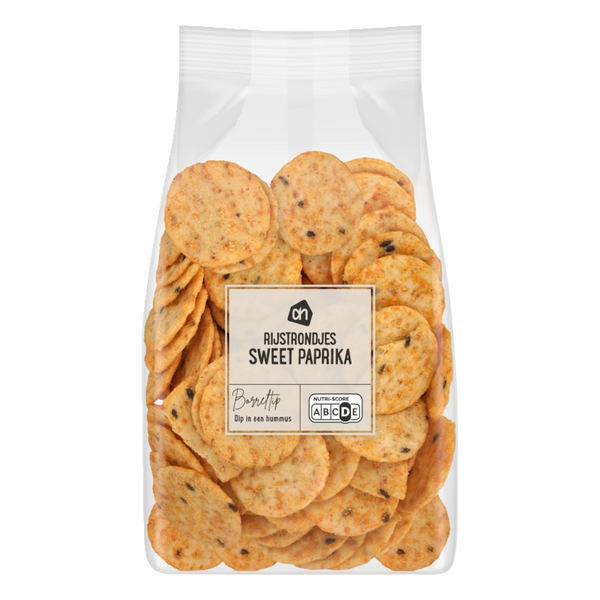 Sweet paprika crackers