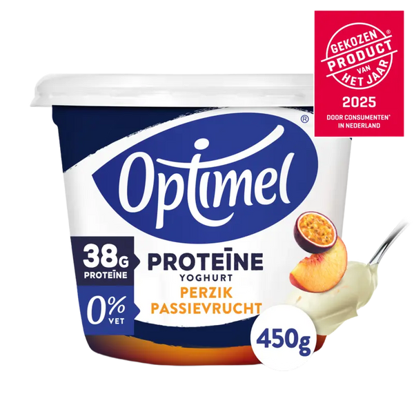 Optimel Proteïne Joghurt Pfirsich Passionsfrucht