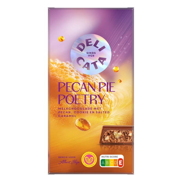 Delicata Riegel Pecan Pie Poetry Milchschokolade