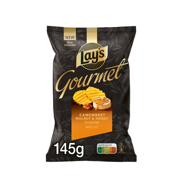 Lay's Gourmet wavy cut camembert walnut