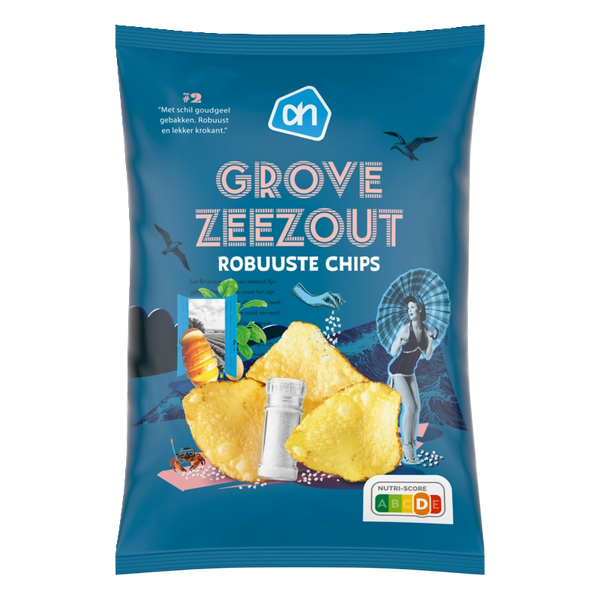 Robuuste chips grof zeezout