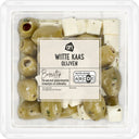 Witte kaas olijven
