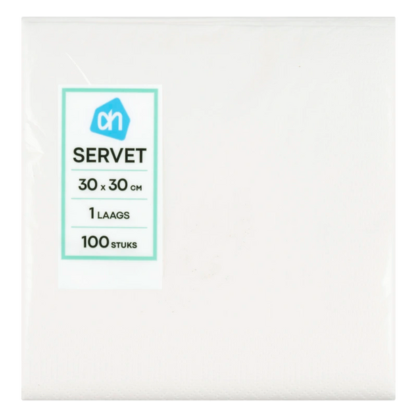 Napkin white 1 ply