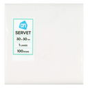 Napkin white 1 ply