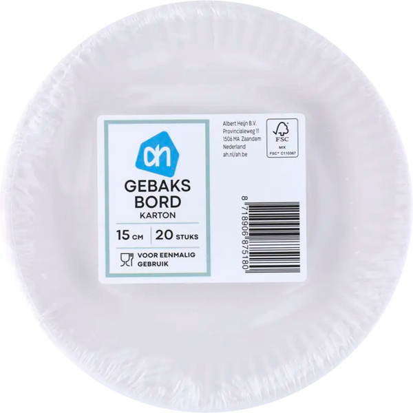 Gebaksbord 15 cm
