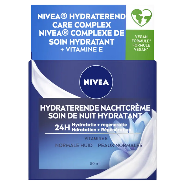 NIVEA Feuchtigkeitsspendende Nachtcreme für normale Haut